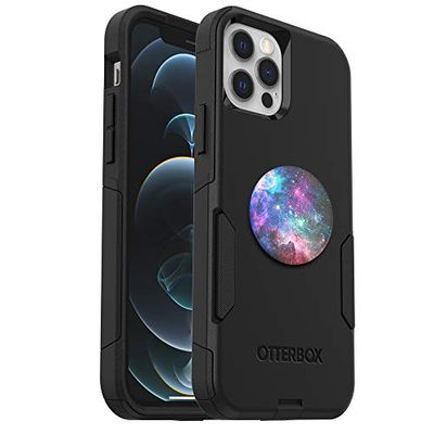 Bundle: OtterBox Commuter Series Case for iPhone 12 & iPhone 12 Pro - (Black) + PopSockets PopGrip - (Blue Nebula) $31.1 (Reg $34.26)