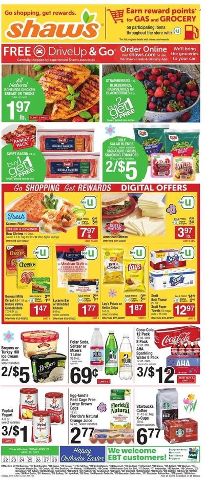 Shaw’s (MA, ME, NH, RI, VT) Weekly Ad Flyer April 21 to April 28