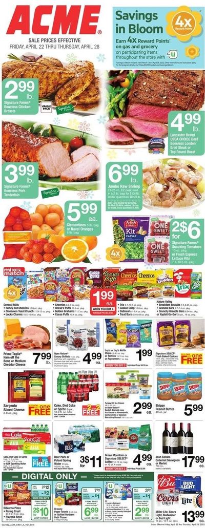 ACME (DE, NJ, NY, PA) Weekly Ad Flyer April 21 to April 28