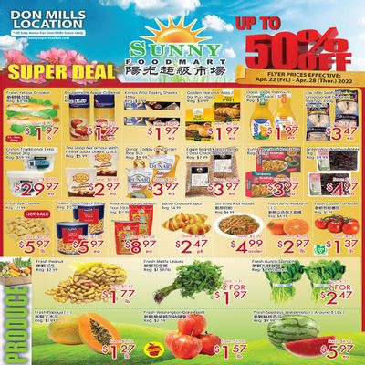 Sunny Foodmart (Don Mills) Flyer April 22 to 28