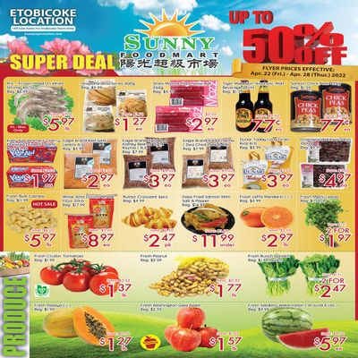 Sunny Foodmart (Etobicoke) Flyer April 22 to 28
