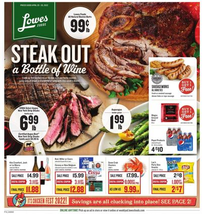 Lowes Foods (NC, SC) Weekly Ad Flyer April 21 to April 28