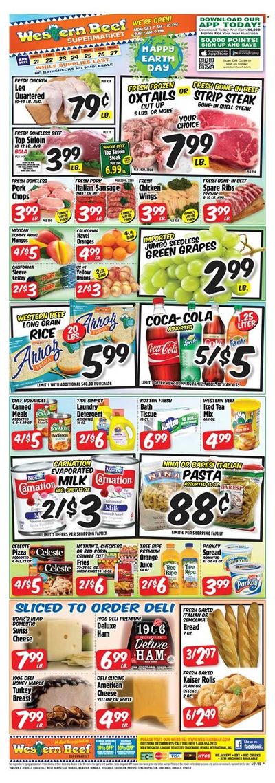 Western Beef (FL, NY) Weekly Ad Flyer April 21 to April 28