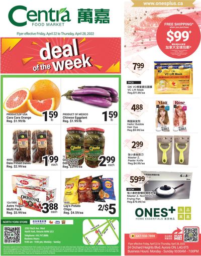 Centra Foods (North York) Flyer April 22 to 28
