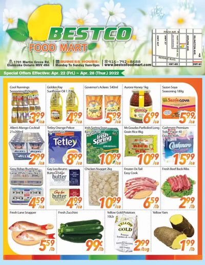 BestCo Food Mart (Etobicoke) Flyer April 22 to 28