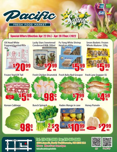 Pacific Fresh Food Market (North York) Flyer April 22 to 28