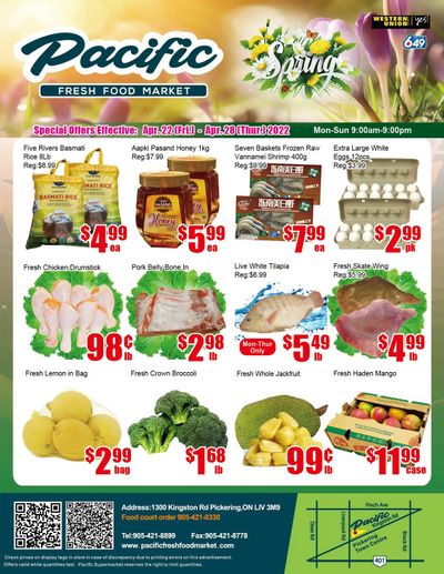Pacific Fresh Food Market (Pickering) Flyer April 22 to 28