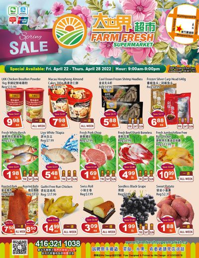 Farm Fresh Supermarket Flyer April 22 to 28