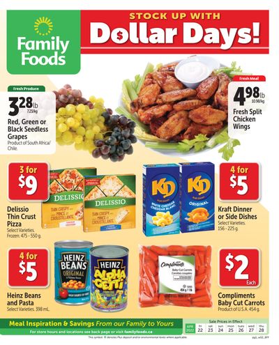 Family Foods Flyer April 22 to 28