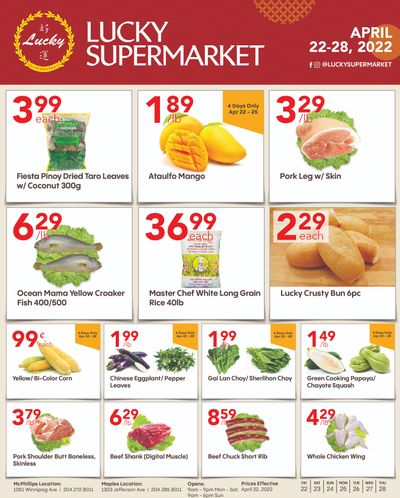 Lucky Supermarket (Winnipeg) Flyer April 22 to 28