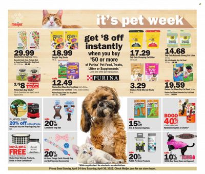 Meijer (IL, IN, KY, MI, OH, WI) Weekly Ad Flyer April 22 to April 29