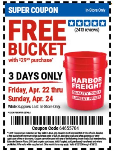 Harbor Freight Weekly Ad Flyer April 22 to April 29