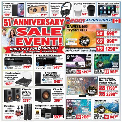 2001 Audio Video Flyer April 22 to 28