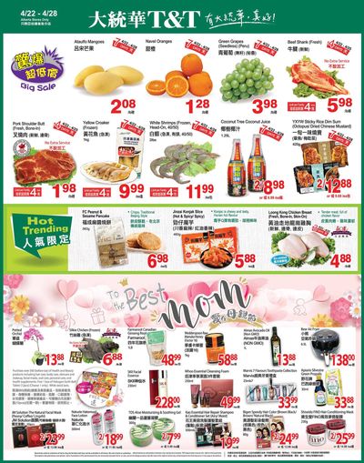 T&T Supermarket (AB) Flyer April 22 to 28