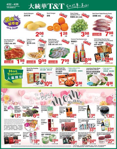 T&T Supermarket (BC) Flyer April 22 to 28