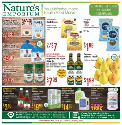 Nature's Emporium Flyer April 22 to May 5