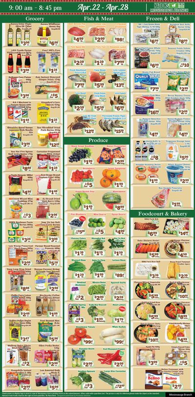 Nations Fresh Foods (Mississauga) Flyer April 22 to 28
