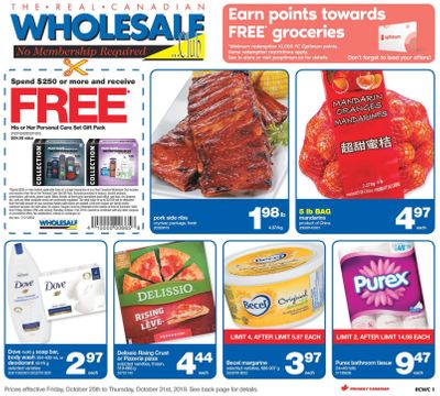 Real Canadian Wholesale Club Flyer October 25 to 31