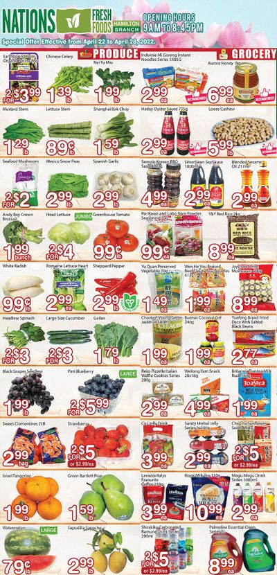 Nations Fresh Foods (Hamilton) Flyer April 22 to 28