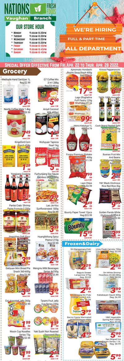 Nations Fresh Foods (Vaughan) Flyer April 22 to 28