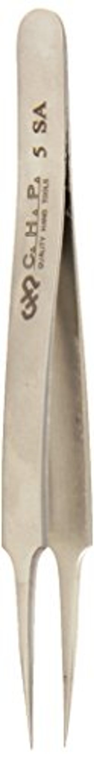 Hakko CHP 5-SA Stainless Steel Non-Magnetic Precision Tweezers with Super-Fine Point Thin-Tapered Sharp Tips, 4-1/4" Length $23.77 (Reg $33.09)