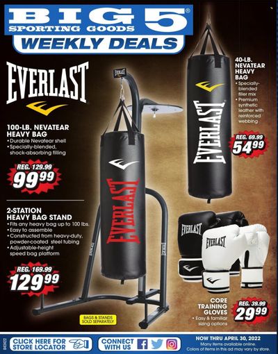 Big 5 (AZ, CA, CO, ID, NM, OR, UT, WA) Weekly Ad Flyer April 24 to May 1