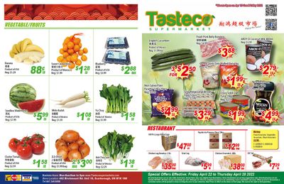 Tasteco Supermarket Flyer April 22 to 28