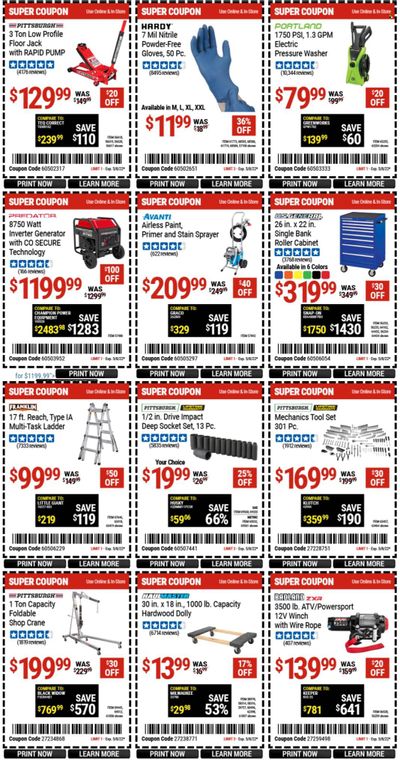 Harbor Freight Weekly Ad Flyer April 25 to May 2