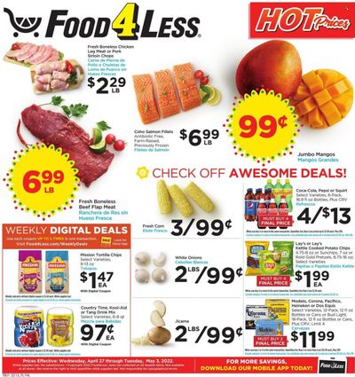 Food 4 Less (CA) Weekly Ad Flyer April 26 to May 3