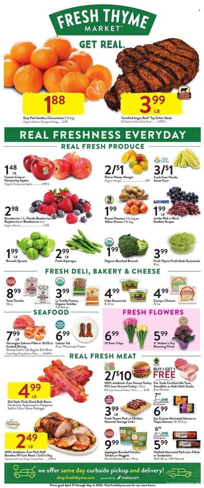 Fresh Thyme Weekly Ad Flyer April 26 to May 3
