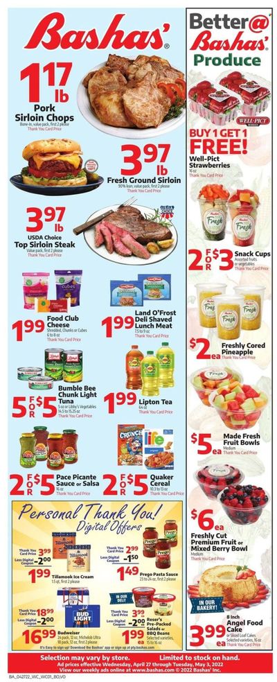 Bashas' (AZ) Weekly Ad Flyer April 26 to May 3