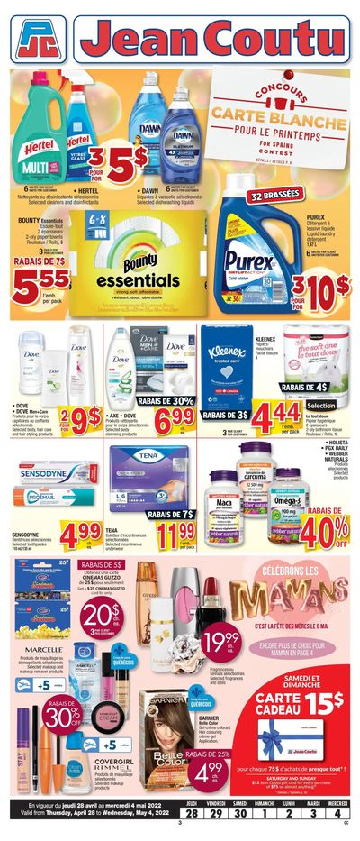 Jean Coutu (QC) Flyer April 28 to May 4