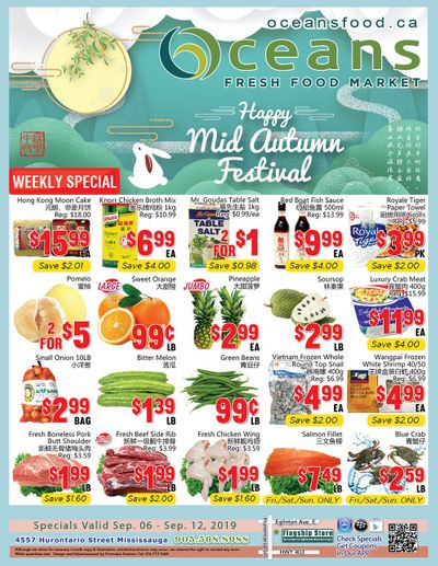 Oceans Fresh Food Market (Mississauga) Flyer September 6 to 12
