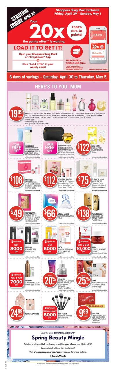 Shoppers Drug Mart (ON) Flyer April 30 to May 5