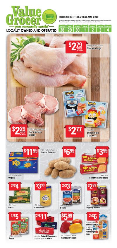 Value Grocer Flyer April 28 to May 4