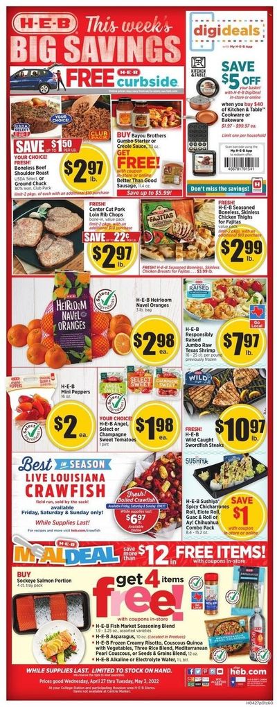 H-E-B (TX) Weekly Ad Flyer April 27 to May 4