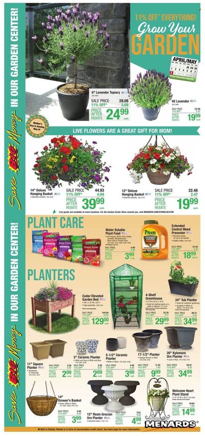 Menards Weekly Ad Flyer April 27 to May 4
