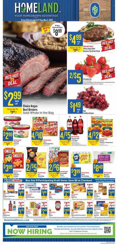Homeland (OK, TX) Weekly Ad Flyer April 27 to May 4