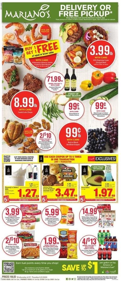 Mariano’s (IL) Weekly Ad Flyer April 27 to May 4