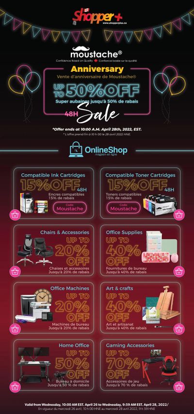 Shopper Plus Anniversary Sale Flyer April 26 to 28