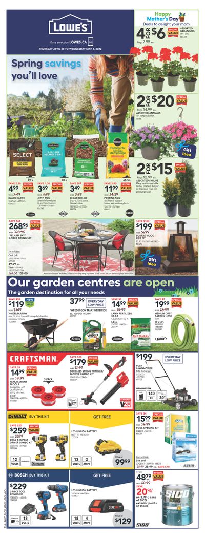 Lowe's Flyer April 28 to May 4