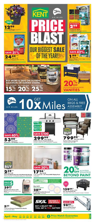 Kent Building Supplies Flyer April 28 to May 4