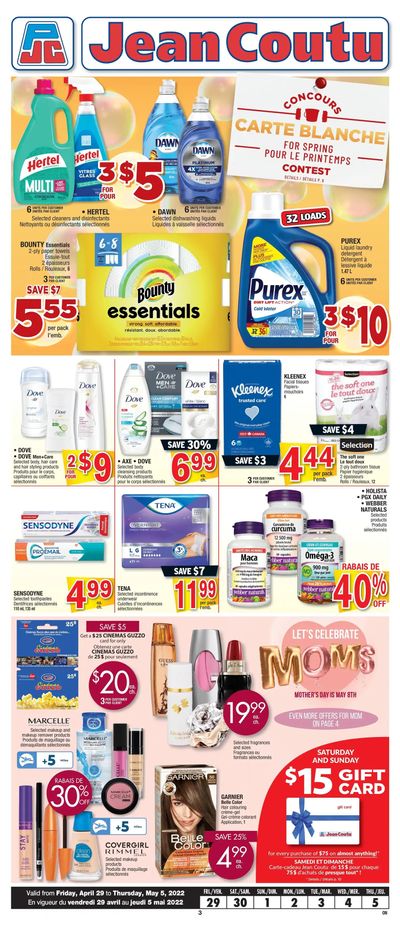 Jean Coutu (ON) Flyer April 29 to May 5