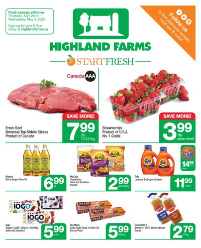 Highland Farms Flyer April 28 to May 4