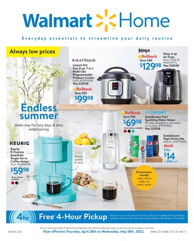Walmart Home Flyer April 28 to May 18