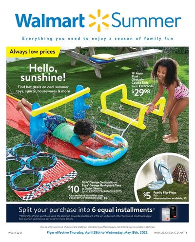Walmart Summer Flyer April 28 to May 18