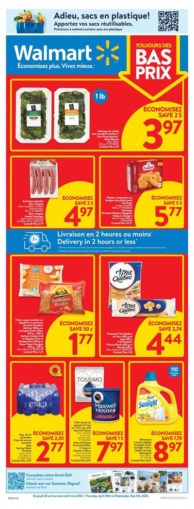 Walmart (QC) Flyer April 28 to May 4