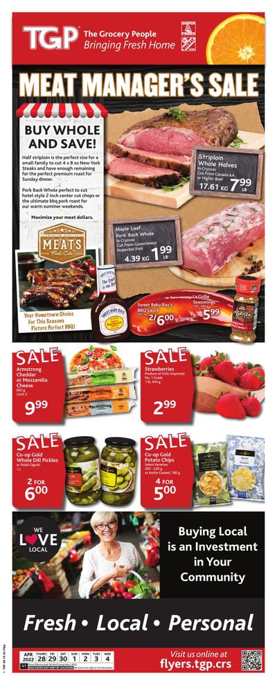 TGP The Grocery People Flyer April 28 to May 4