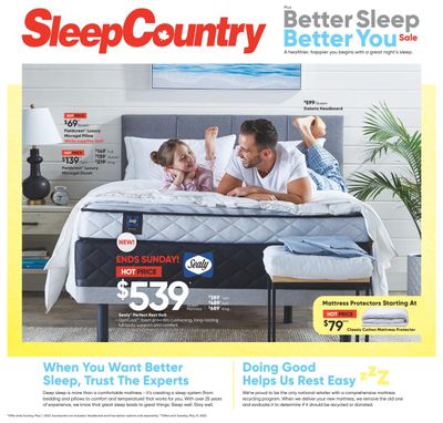 Sleep Country Flyer April 27 to May 1