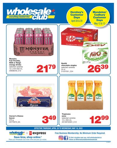 Wholesale Club (Atlantic) Flyer April 28 to May 18
